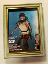 From Film The Deep Jaqueline Bisset Scuba Diving In Mint Green Gold Frame Framed - £58.40 GBP