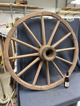 Antique Wood Wagon Wheel Large About 44 inches Wagon Wheel Local Pick Up - £205.06 GBP