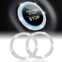 2 PCS Crystal Double Rhinestone Car Engine Start Stop Decoration Ring Bling Car  - $14.50