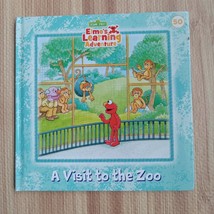 Sesame Street Elmo&#39;s Learning Adventure Book 50 HC A Visit To The Zoo Vintage - £5.44 GBP