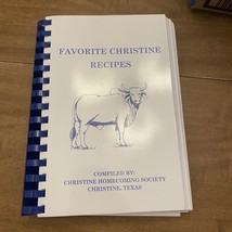 Favorite Christine Recipes Cookbook Texas VTG - £10.62 GBP