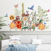 Flower Bird &amp; Butterfly Decal Art Wall Stickers - £13.52 GBP