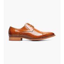 Stacy Adams Hobson Cap Toe Oxford Dress Shoes Tan Leather 25764-240 image 2