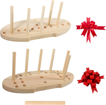 Bow Maker for Ribbon Holiday Wreaths Wooden Wreath Bow Maker Tool for Creating - £10.41 GBP