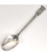 French Souvenir Spoon with Carcassonne Figural Finial France 800 Standar... - £12.63 GBP