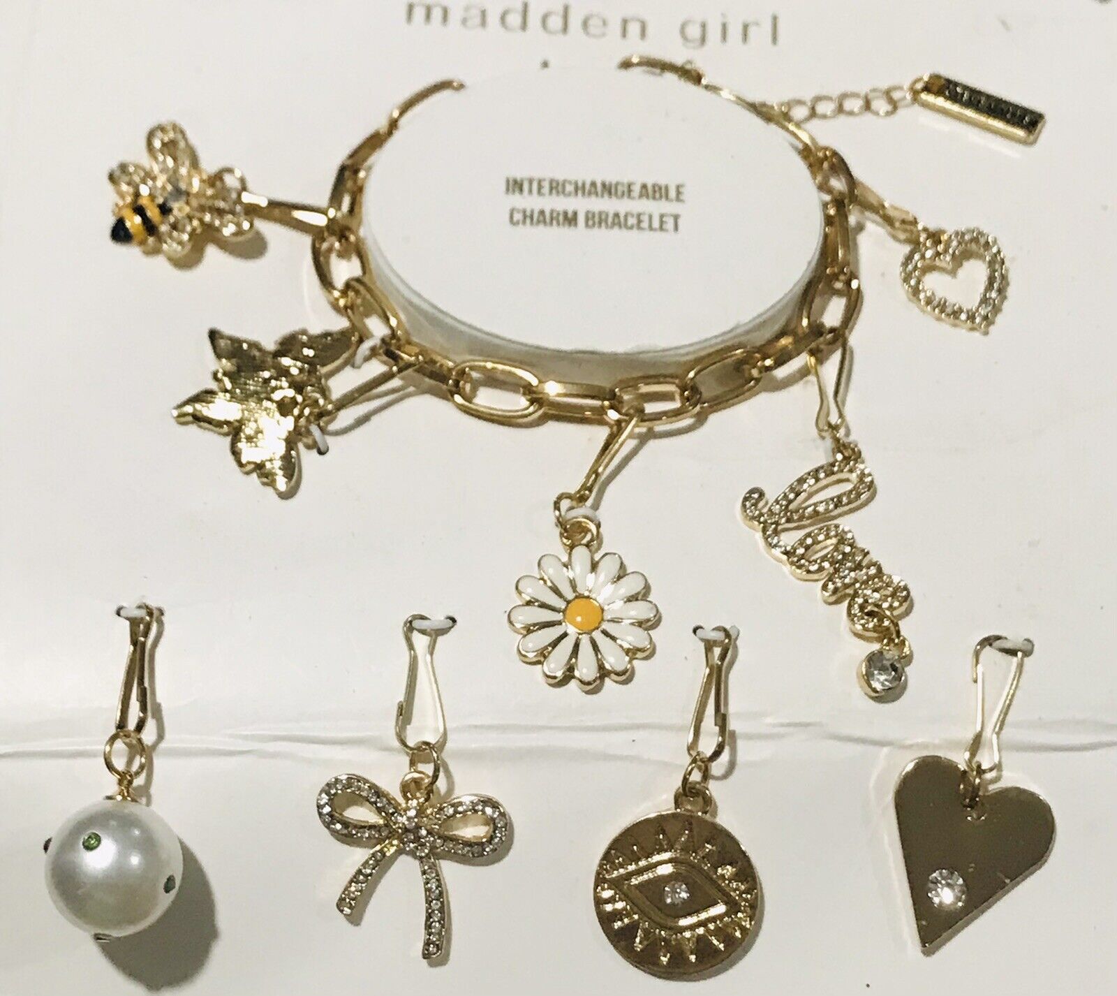 madden girl interchangable charm bracelet Adjustable - $25.00