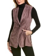 $5275  New Brunello Cucinelli Womens Leather Jacket Purple Suede Size 6 ... - £672.80 GBP