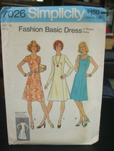 Simplicity 7026 Misses Dress with 2 Necklines Pattern - Size 18 Bust 40 ... - $11.64