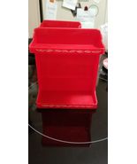 Vintage 50s RED Lustro Ware L-50 Spice Rack Shelf Plastic Cabinet Rare HTF EUC - £35.26 GBP