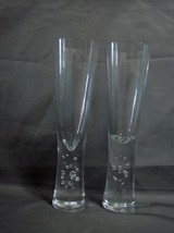 Krosno Verve Champagne Flute Crystal Glass Bubble Stem Crate Barrel 8.25 - $20.00