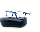 NEW NIKE 7117 414 MATTE BLUE OPTICAL Eyeglasses FRAME 54-16-140MM WITH CASE - £46.49 GBP