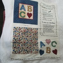 Craft Kit Small Quilt or Pillow  ABC By a Bear On a Peg On the Wall Directions - £11.81 GBP