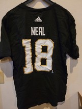 ADIDAS NHL LAS VEGAS GOLDEN KNIGHTS JAMES NEAL BLACK T-SHIRT SIZE L - $9.89