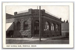 First National Bank Building Prineville Oregon OR 1909 DB Postcard H28 - £6.18 GBP