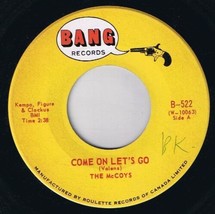 The McCoys Come On Let&#39;s Go 45 rpm Little People Canadian Pressing - £3.14 GBP