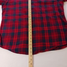 Sonoma Life + Style Men's Red & Black Button-Up Flannel Shirt Long Sleeve Sz XL image 13