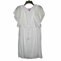 Tommy Bahama  Capped Flutter Sleeve Gauzy Dress Lined Cinched Waist Wome... - $25.80