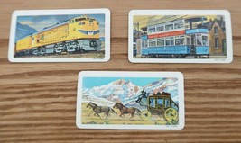 Lot of 3 vintage Red Rose Tea Transportation through the ages trade cards - $12.99