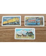Lot of 3 vintage Red Rose Tea Transportation through the ages trade cards - $12.99