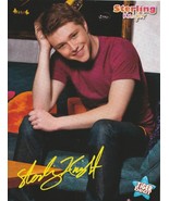 Sterling Knight teen magazine pinup clipping Bop Tiger Beat  blue couch picture - $3.50