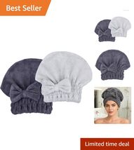 Multi-Functional Microfiber Hair Wrap &amp; Shower Cap - Perfect for Everyda... - $32.62