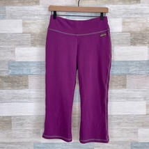 Matilda Jane Crop French Terry Leggings Purple 1st Prize High Rise Womens Small - £12.57 GBP