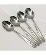 Reed and Barton Edgartown Oval Soup Spoons 7&quot; Stainless Lot of 4 - $394.73 MXN