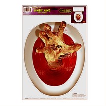 Gothic Halloween Prop-ZOMBIE Ghoul Hand Toilet TOPPER-Tattoo Bathroom Decoration - £3.02 GBP