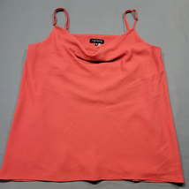 1 State Women Tank Size M Orange Bold Sultry Keyhole Slouch Cowl Spaghetti Strap - £9.86 GBP