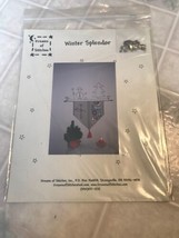 Winter Splendor Wall Hanger pattern with charms  Dreams of Stitches - $13.98
