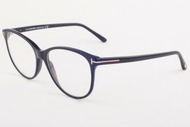 Tom Ford 5544-B 001 Black  Blue Block Eyeglasses TF5544 001 55mm - £111.07 GBP