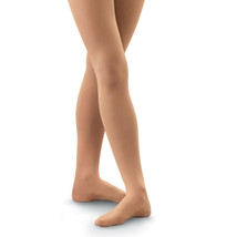 Body Wrappers C80 Suntan Girl&#39;s Size Small/Medium (4-7) Full Footed Tights - £5.18 GBP