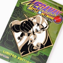 Mega Man Battle Network MegaMan.EXE White Gold Enamel Pin Figure Limited Edition - £14.08 GBP