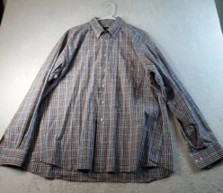 Bullock &amp; Jones Dress Shirt Mens XL Multi Plaid Long Sleeve Collared But... - $28.32