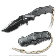 8&quot; Tactical Spring Assisted Opening Pocket Folding Knife with Black Blade - £7.89 GBP