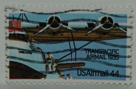 STAMPS VINTAGE AMERICA AMERICAN USA 44 C TRANSPACIFIC AIRMAIL X1 B36 - £1.37 GBP