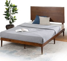 Zinus Raymond Wood Platform Bed Frame With Adjustable Wood Headboard /, Full - £187.57 GBP