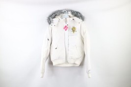 NOS Vtg Y2K Lot 29 Womens Medium Cropped Fit Tweety Bird Hooded Puffer Jacket - £125.10 GBP