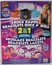 Go Create 2in1 Kit Rock Bands Bracelets Rock n Roll and Shoelace Bracelets - £17.22 GBP