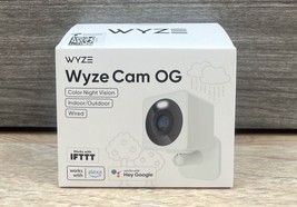 WYZE Cam OG 1080p HD Wi-Fi Security Camera - Indoor/Outdoor Color Night Vision - £24.96 GBP