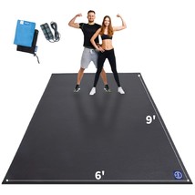 Extra Large Exercise Mat 9&#39; X 6&#39; X 7Mm, High-Density Workout Mats For Home Gym F - £263.77 GBP