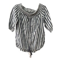 Mud Pie Women’s Striped Peasant Top with Tassel Tie – Size Small - €14,72 EUR Mud Pie Women’s Striped Peasant Top with Tassel Tie – Size Small - €14,72 EUR
