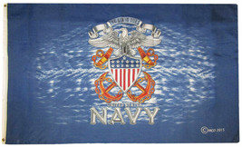 3x5 United States Navy The Sea Is Ours 100D 5x3ft Flag Grommets Super Polyester - £15.09 GBP