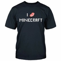 Kids Minecraft T-shirt PORKCHOP Kids X-LARGE Gaming Gamers Tee Shirt NAVY - £4.90 GBP