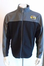 Nascar Grey and Black Nextel Cup Series Polyester Fleece Zip up Medium Jacket - $12.76