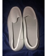White Socofy Womens Leather SLIP ON SHOE Size 6.5 - £23.25 GBP