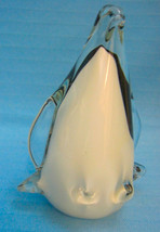 Penguin Art Glass Bird Figurine Paperweight Sun-catcher Black White #2 - $27.95