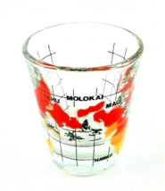 Hawaiian Shot Glasses Oahu Kauai Molokai Maui Souvenir Glass Collectable - $9.31