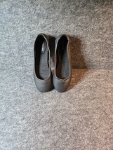 Minnetonka women’s black leather Anna slip on ballet flats size 5.5 - £19.35 GBP