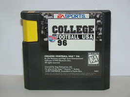 SEGA GENESIS - COLLEGE FOOTBALL USA 96 (Game Only) - £9.48 GBP
